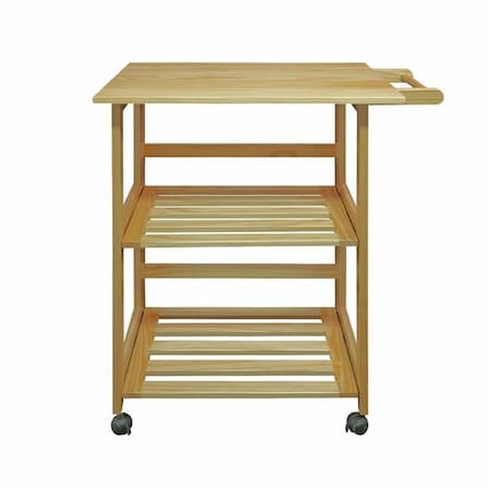 Casual Home Casual Home 372-30 Trek Folding Kitchen Cart - Natural 372-30